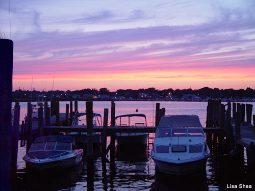 Niantic CT Sunset by Lisa Shea